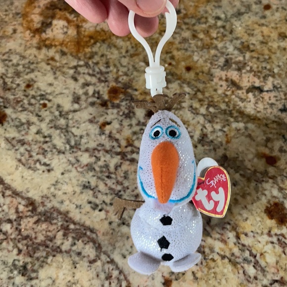 Ty Accessories - EUC, Ty Olaf Bag Clip